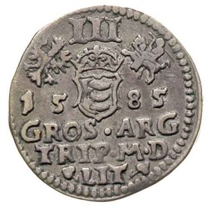 trojak 1585, Wilno, Iger V.85.b (R), Ivanauskas 4SB54-2...