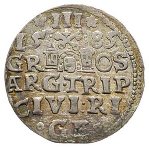 trojak 1585, Ryga, Iger R.85.1.j (R), Gerbaszewski 39, ...