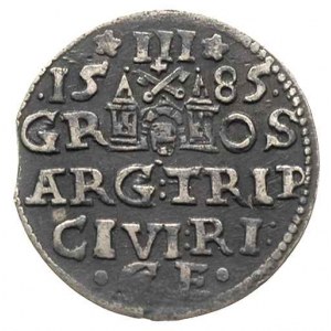 trojak 1585, Ryga, Iger R.85.1.k (R), Gerbaszewski 43, ...
