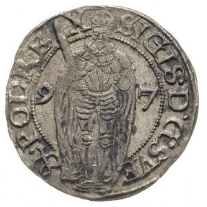 1 öre 1597, Sztokholm, AAH 17, bardzo ładne, patyna