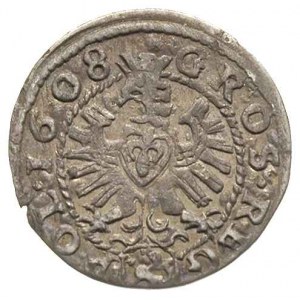 grosz 1608, Kraków, końcówka napisu M D LI, ładny, wiel...