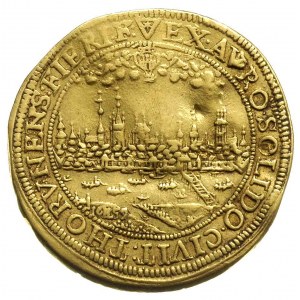 6 dukatów (donatywa) 1659, Toruń, Aw: Popiersie króla w...