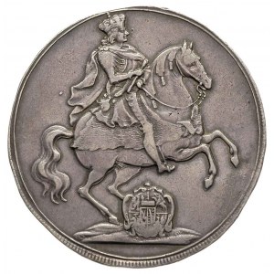 talar wikariacki 1711, Drezno, Aw: Król na koniu, Rw: D...