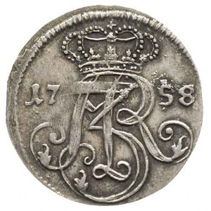 trojak 1758, Gdańsk, Iger G.58.1.a (R), Kahnt 735, paty...