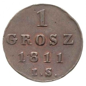 zestaw: 3 grosze 1812 i 1 grosz 1811/IS, Warszawa, Iger...