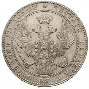 1 1/2 rubla = 10 złotych 1836, Warszawa, cyfry daty mni...