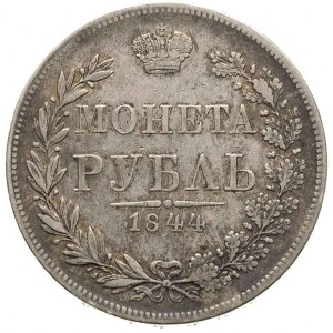 rubel 1844, Warszawa, Plage 433, Bitkin 423, patyna