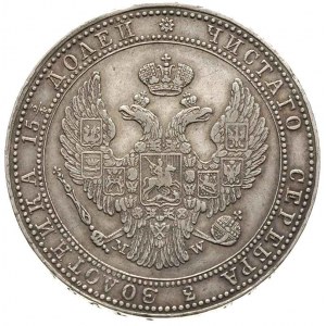 3/4 rubla = 5 złotych 1834, Warszawa, Plage 346, Bitkin...