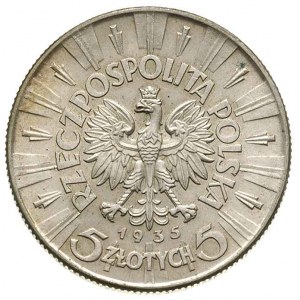 5 złotych 1935, Warszawa, Józef Piłsudski, Parchimowicz...