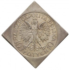 10 złotych 1933, Warszawa, Jan III Sobieski, na rewersi...