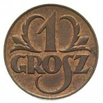1 grosz 1923, Kings Norton, jednostronny awers i rewers...