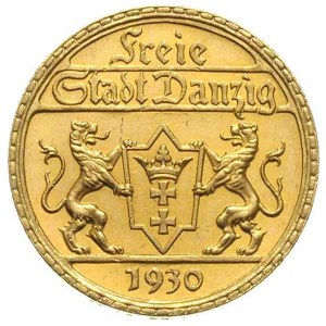 25 guldenów 1930, Berlin, Posąg Neptuna, złoto 7,99 g, ...