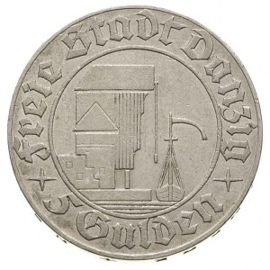 5 guldenów 1932, Berlin, Żuraw portowy, Parchimowicz 67...