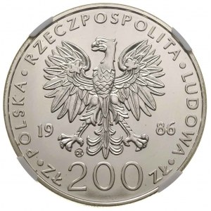 200 złotych 1986, Szwajcaria, Jan Paweł II, srebro, mon...