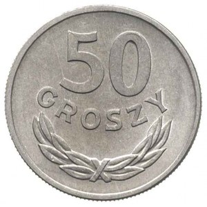 50 groszy 1967, Warszawa, Parchimowicz 210.c, piękne i ...