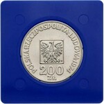 200 złotych 1974, Warszawa, na rewersie wypukły napis P...