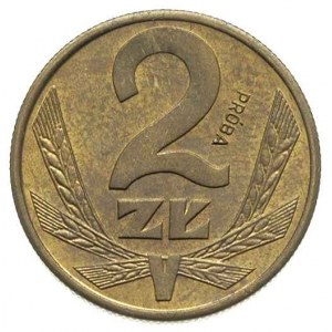2 złote 1988, Warszawa, na rewersie wypukły napis PRÓBA...
