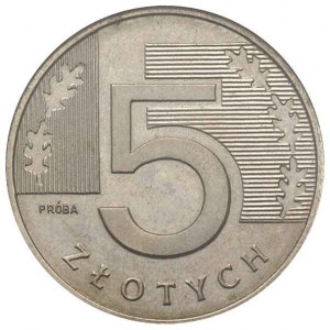 5 złotych 1994, Warszawa,próba niklowa, Parchimowicz P-...