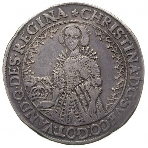 Krystyna 1640-1654, talar 1641, Szczecin, Aw: Półpostać...