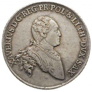 talar 1764, Drezno, Aw: Popiersie w prawo, Rw: Tarcza h...