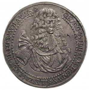 1 1/4 talara pośmiertnego 1675, Brzeg, Aw: Popiersie 3/...
