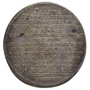 1 1/4 talara pośmiertnego 1675, Brzeg, Aw: Popiersie 3/...