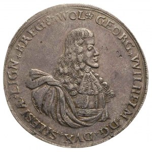 półtalar pośmiertny 1675, Brzeg, Aw: Popiersie w prawo ...