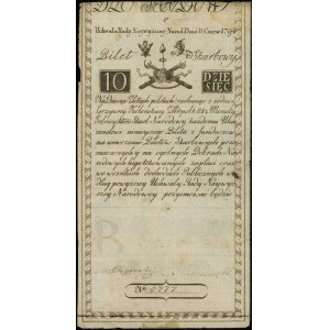 10 złotych polskich 8.06.1794, seria C, numeracja 6777,...