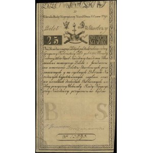 25 złotych polskich 8.06.1794, seria D, numeracja 13090...