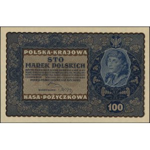 100 marek polskich 23.08.1919, IE Serja B, Miłczak 27c,...