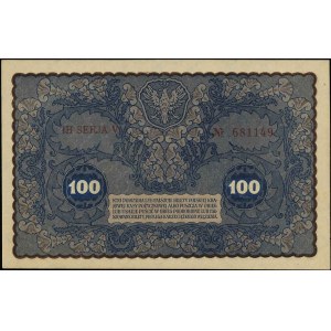100 marek polskich 23.08.1919, IH seria V, Miłczak 27c,...