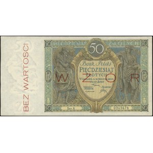 50 złotych 28.08.1925, seria A 0245678, WZÓR, Miłczak 6...