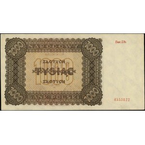 1.000 złotych 1945, seria Dh, Miłczak 120b, Lucow 1150 ...