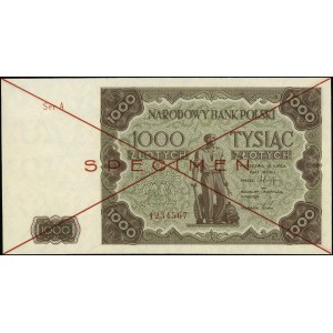 1.000 złotych 15.07.1947, seria A 1234567, WZÓR, Miłcza...