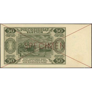 50 złotych 1.07.1948, seria AA 1234567 / AA 8900000, WZ...