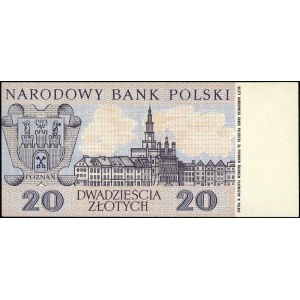 20 złotych 2.01.1965, seria KH, nie wprowadzony do obie...