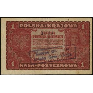 1 marka polska 23.08.1919, I serja GJ, ze stemplami na ...