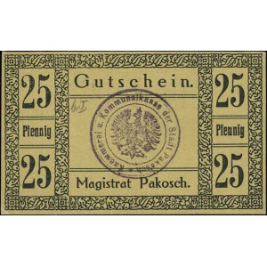 Pakość /Pakosch/, 2 x 25 i 1 x 50 fenigów 10.01.1917, G...