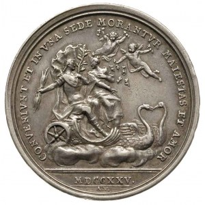 Ludwik XV i Maria Leszczyńska, -medal autorsrwa Vestner...