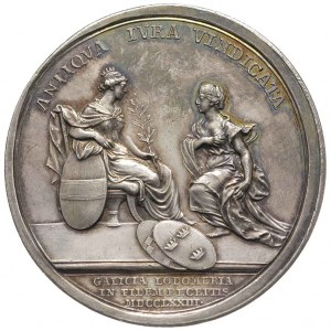 Józef II i Maria Teresa, -medal autorstwa Krafta, hołd ...