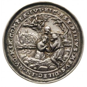 XVI/XVII w, -medal lany, niesygnowany, o tematyce relig...