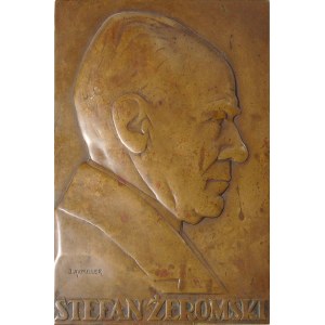 Stefan Żeromski, -plakieta sygnowana J. Aumiller 1926 r...