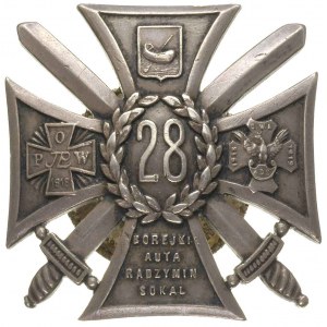 odznaka pamiątkowa 28 Pułku Strzelców Kaniowskich Łódź,...
