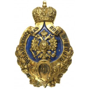 Mikołaj II, -odznaka wojskowej służby weterynaryjnej, m...