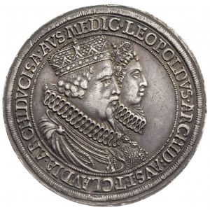 arcyksiążę Leopold V 1619-1632, dwutalar pamiątkowy, be...