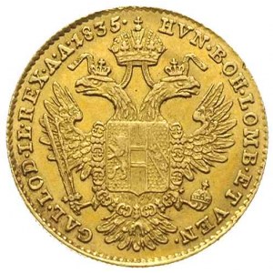 Franciszek I 1804-1835, dukat 1835/A, Wiedeń, złoto 3.4...