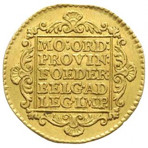Utrecht, dukat 1759, złoto 3.47 g, Delm. 965, Verk. 98....