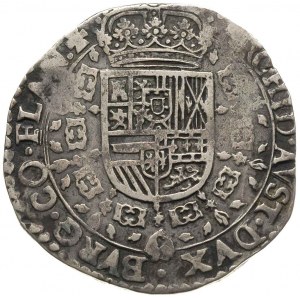 Filip IV 1621-1665, patagon 1665, Flandria, srebro 26.4...
