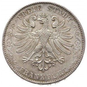 Frankfurt- miasto, dwutalar 1846, srebro 37.13 g, Thun ...