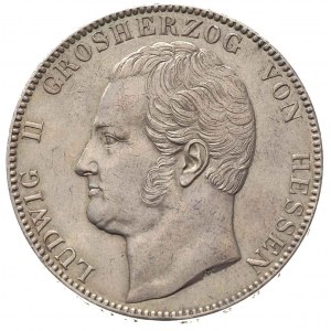 Hesja, Ludwik II 1830-1848, dwutalar 1844, srebro 37.02...